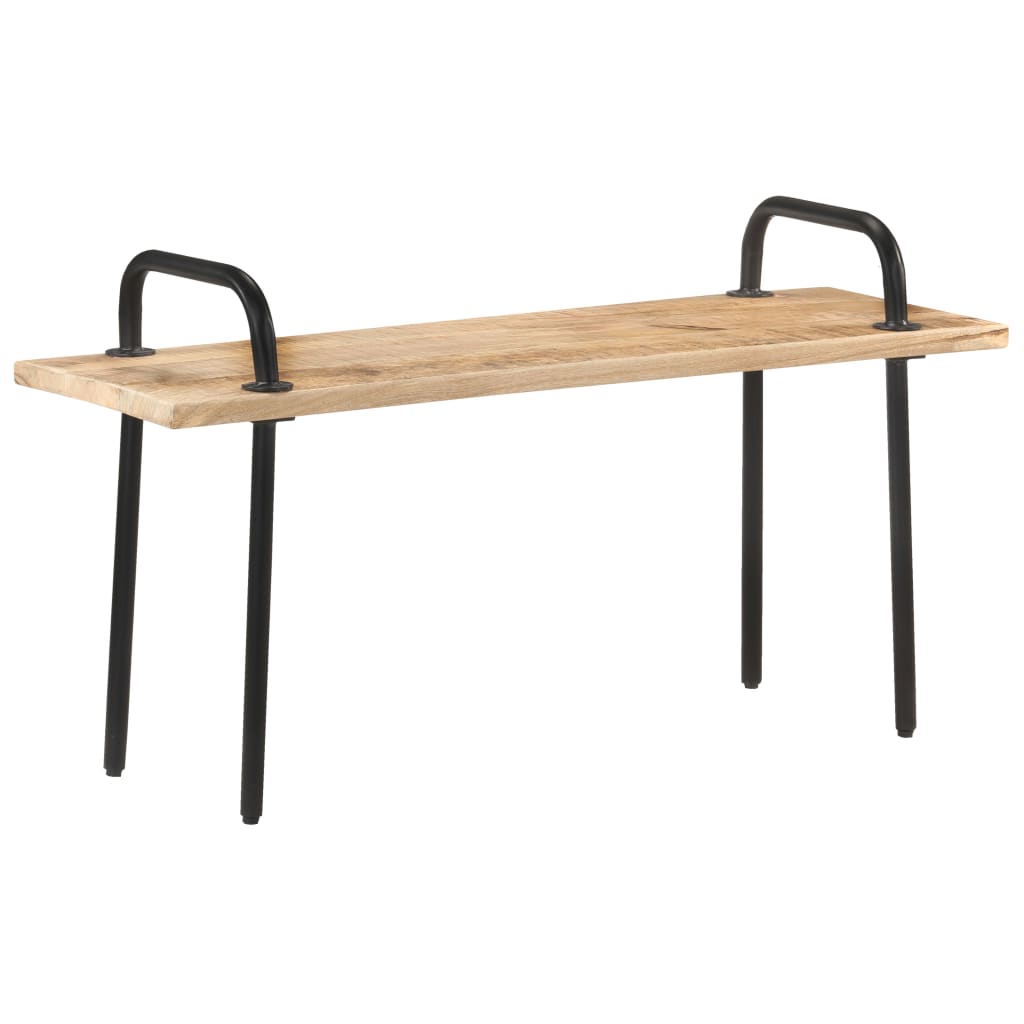 Panca 110 cm in Legno di Mango Grezzo
