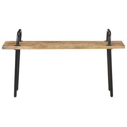 Panca 110 cm in Legno di Mango Grezzo