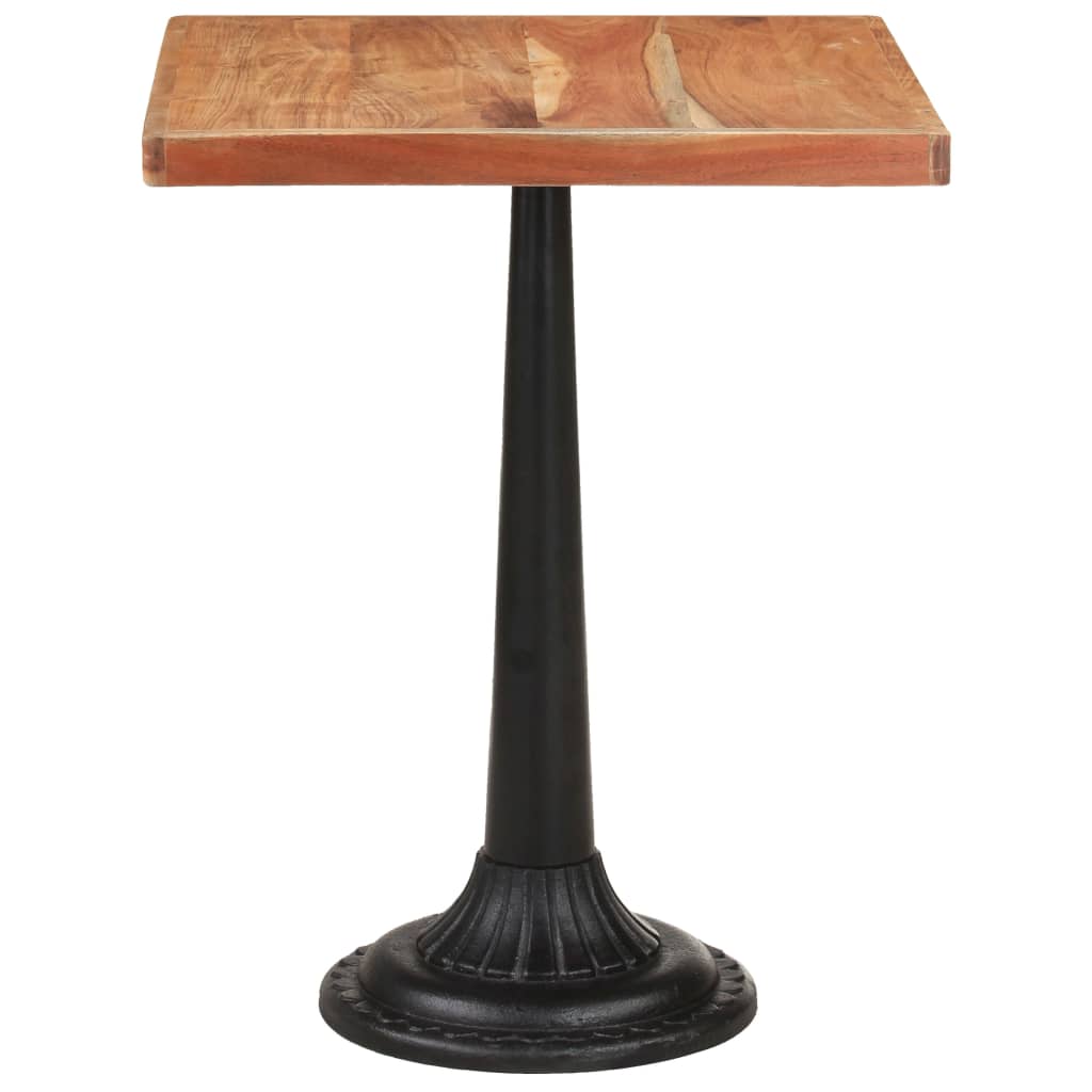 Tavolo da Bistrot 60x60x76 cm in Legno Massello di Acacia