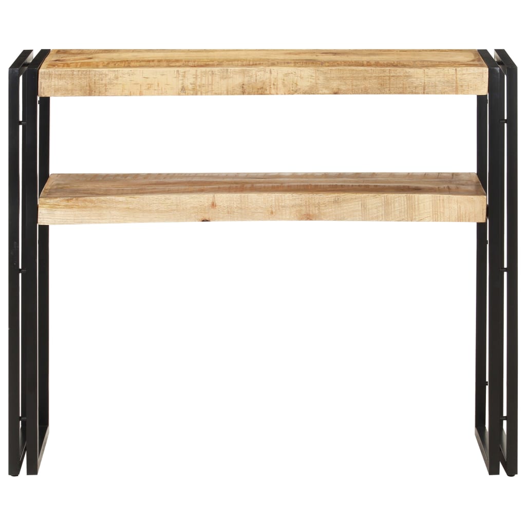 Tavolo Consolle 90x30x75 cm in Legno di Mango Grezzo