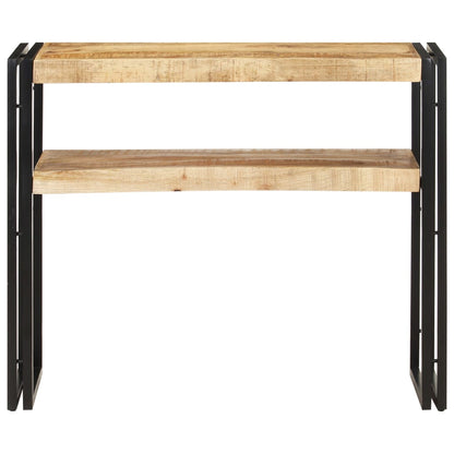 Tavolo Consolle 90x30x75 cm in Legno di Mango Grezzo