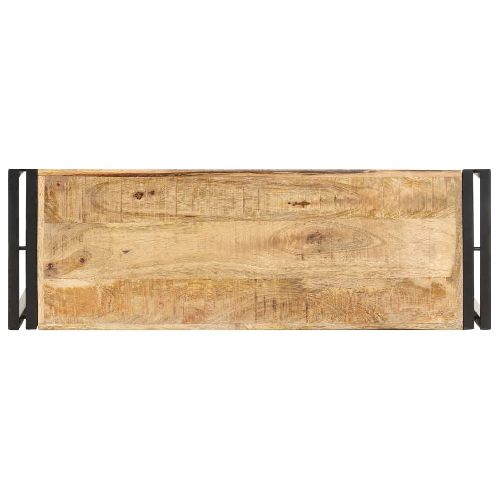 Tavolo Consolle 90x30x75 cm in Legno di Mango Grezzo