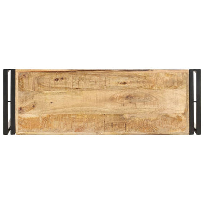 Tavolo Consolle 90x30x75 cm in Legno di Mango Grezzo