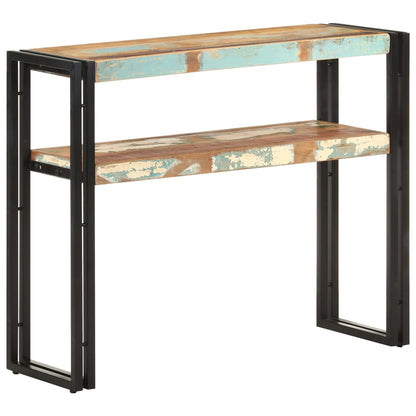 Tavolo Consolle 90x30x75 cm in Legno Massello di Recupero