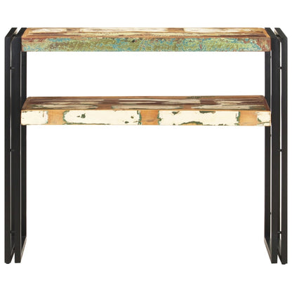 Tavolo Consolle 90x30x75 cm in Legno Massello di Recupero
