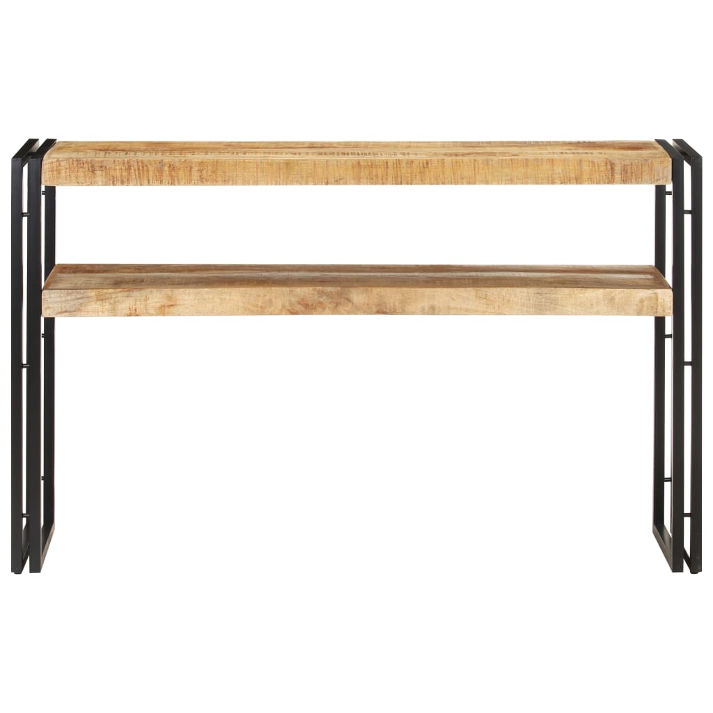 Tavolo Consolle 120x30x75 cm in Legno di Mango Grezzo