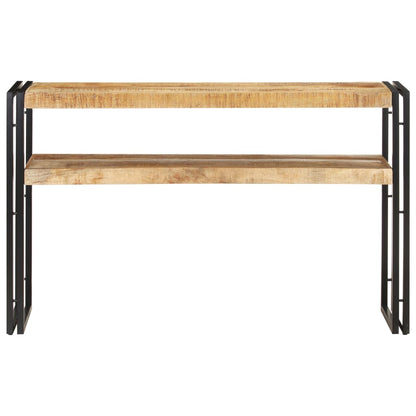 Tavolo Consolle 120x30x75 cm in Legno di Mango Grezzo