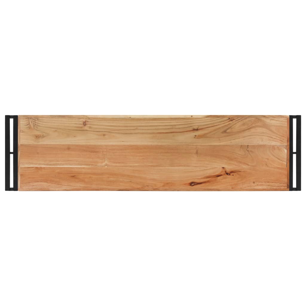 Tavolo Consolle 120x30x75 cm in Legno Massello di Acacia