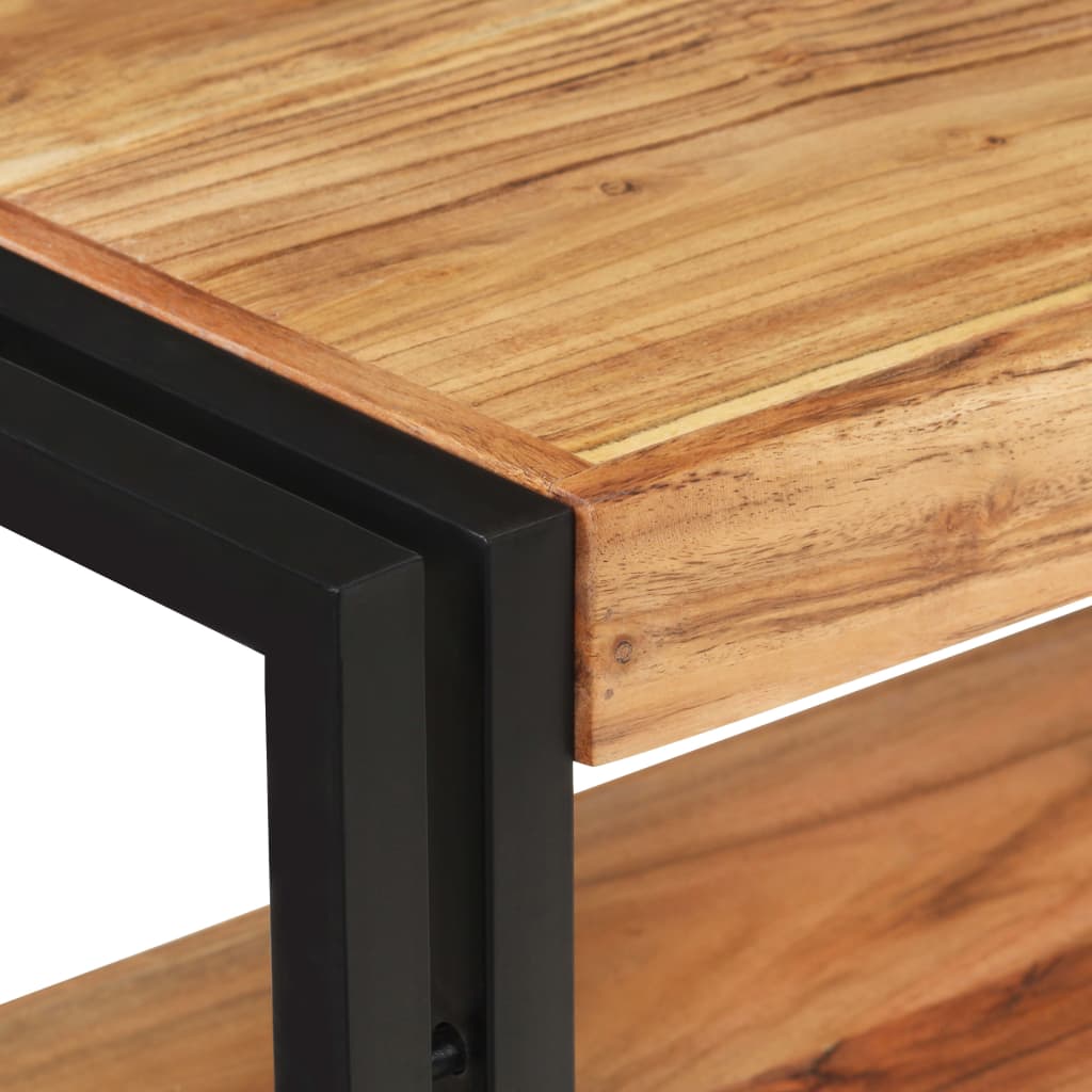 Tavolo Consolle 120x30x75 cm in Legno Massello di Acacia