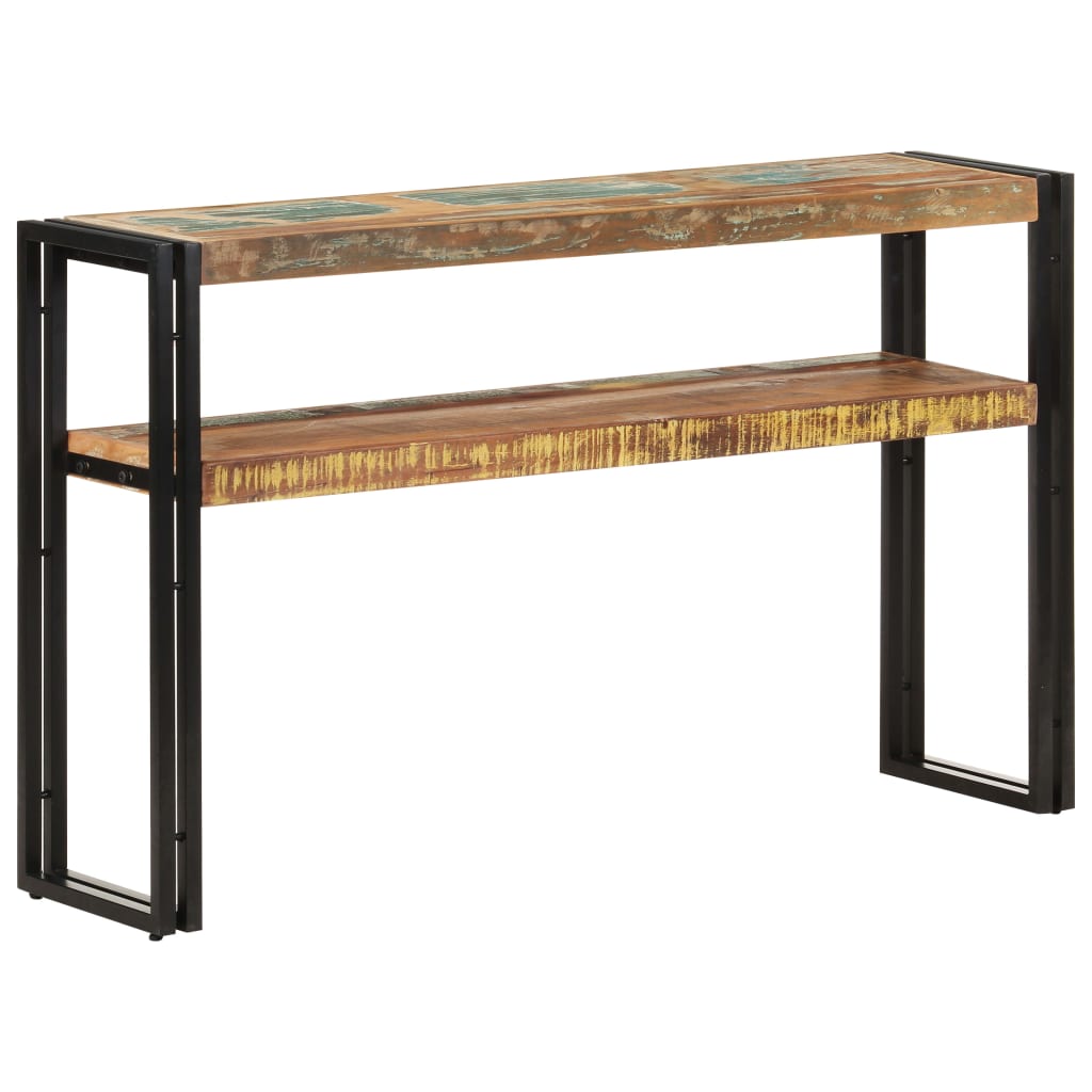 Tavolo Consolle 120x30x75 cm in Legno Massello di Recupero