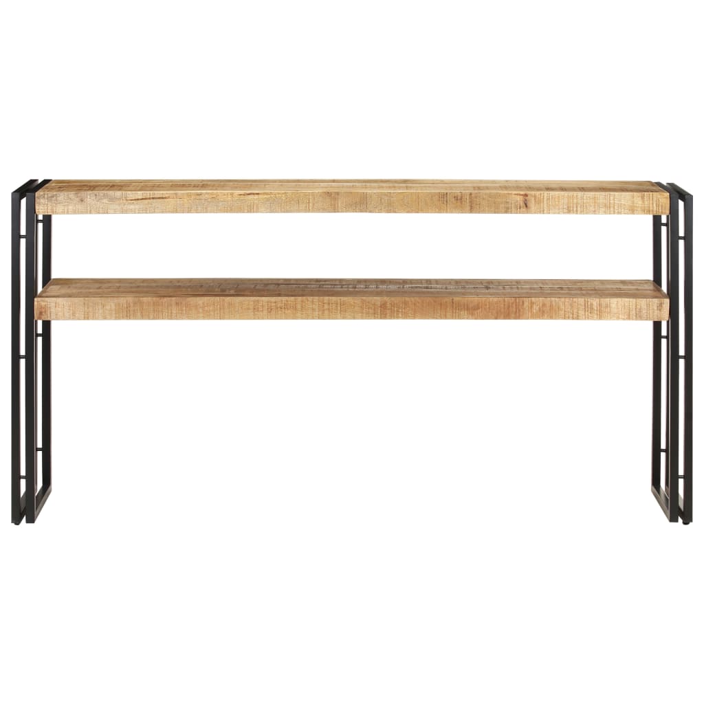 Tavolo Consolle 150x30x75 cm in Legno di Mango Grezzo