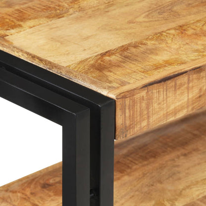 Tavolo Consolle 150x30x75 cm in Legno di Mango Grezzo