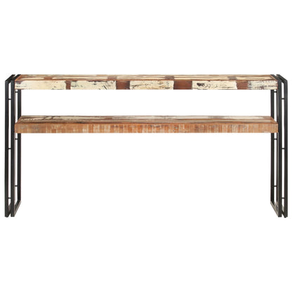 Tavolo Consolle 150x30x75 cm in Legno Massello di Recupero