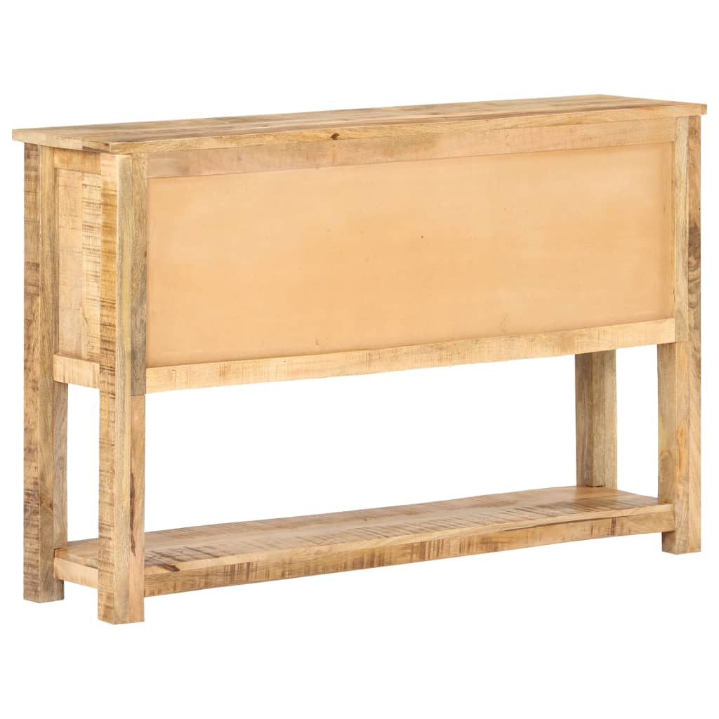 Credenza 120x30x76 cm in Legno di Mango Grezzo