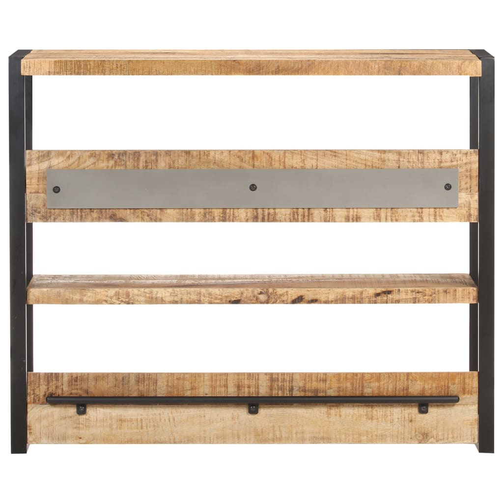 Tavolo da Bar 120x40x101 cm in Legno di Mango Grezzo