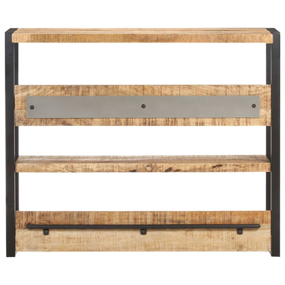 Tavolo da Bar 120x40x101 cm in Legno di Mango Grezzo