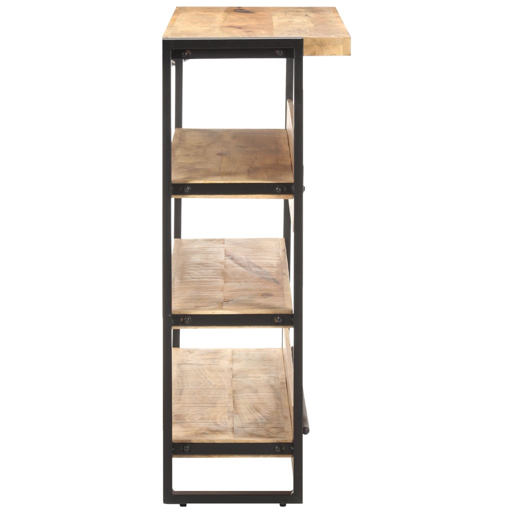 Tavolo da Bar 120x40x101 cm in Legno di Mango Grezzo