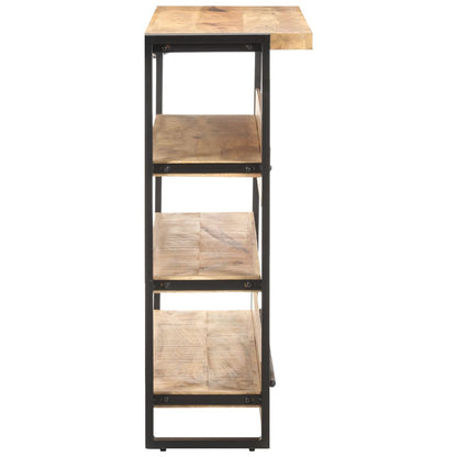 Tavolo da Bar 120x40x101 cm in Legno di Mango Grezzo