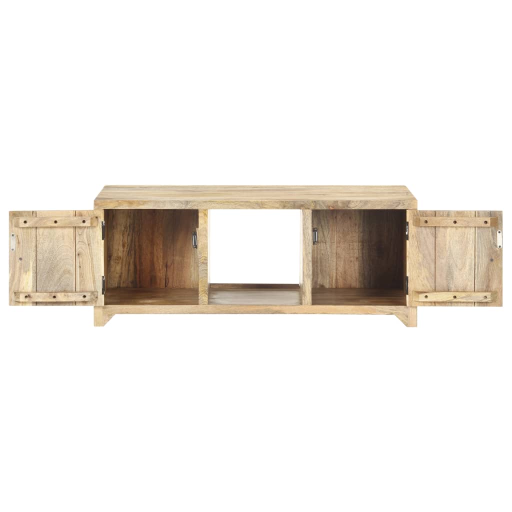 Tavolino da Salotto 90x50x35 cm in Legno Massello di Mango