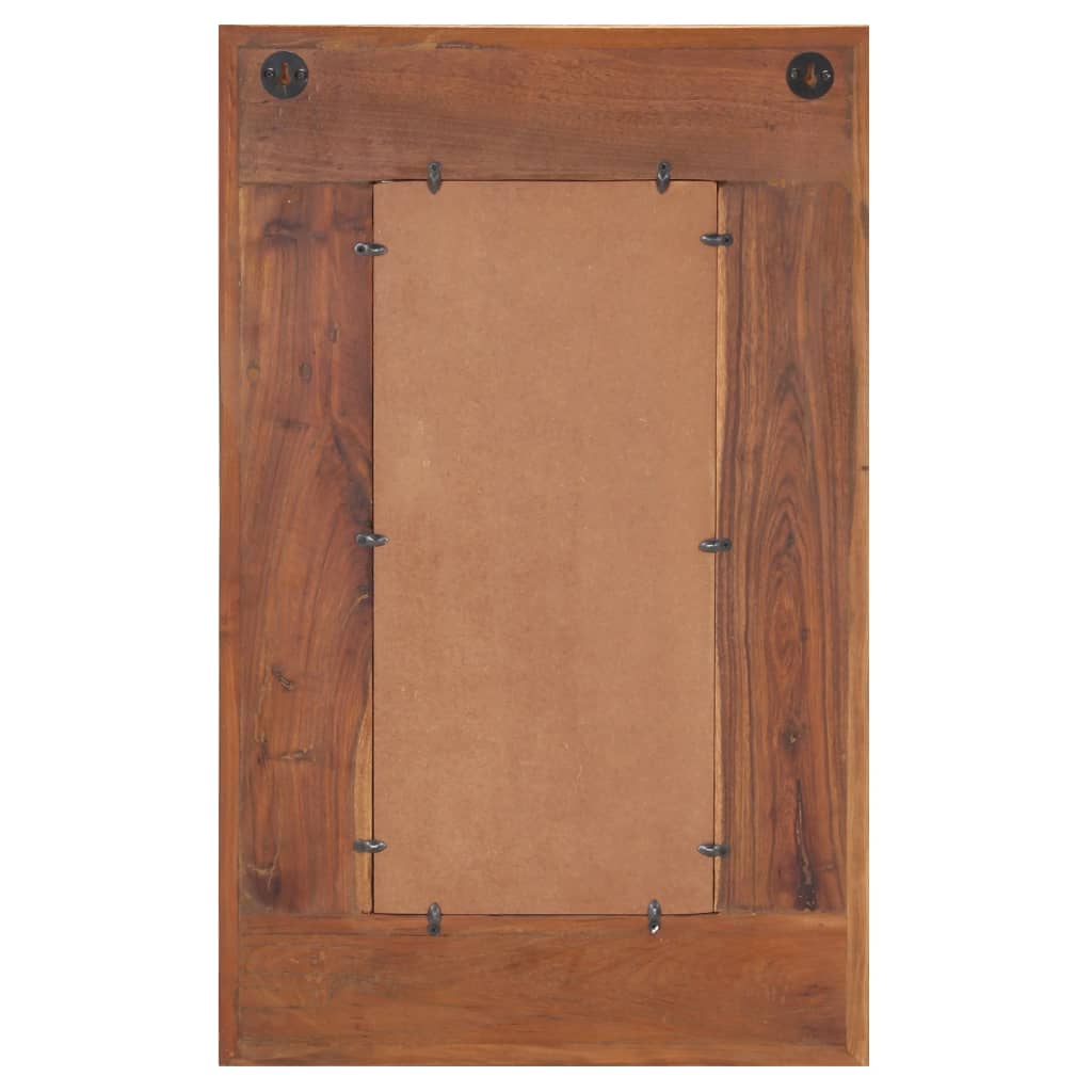 Specchio Decorato con Buddha 50x80cm Legno Massello di Recupero