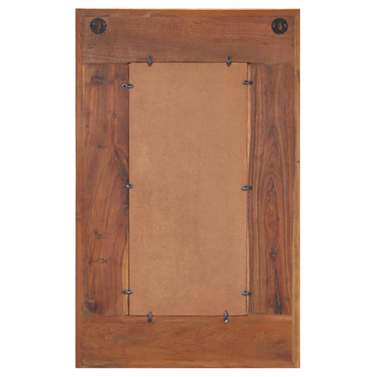 Specchio Decorato con Buddha 50x80cm Legno Massello di Recupero