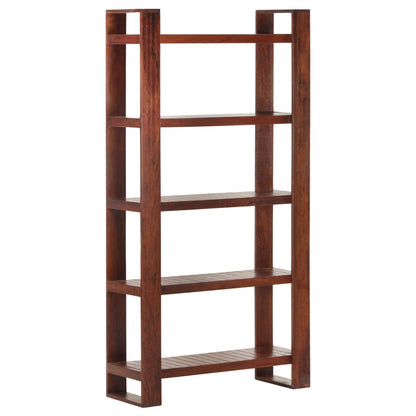 Libreria Marrone 85x30x166 cm in Legno Massello di Acacia