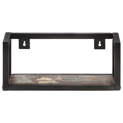 Mensole a Muro 2 pz 40 cm in Legno Massello di Recupero