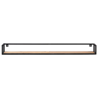 Mensole a Muro 2 pz 160 cm in Legno Massello di Acacia