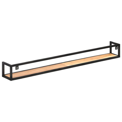 Mensole a Muro 2 pz 160 cm in Legno Massello di Acacia