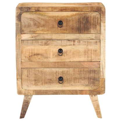 Credenza 60x35x75 cm in Legno Massello di Mango Grezzo