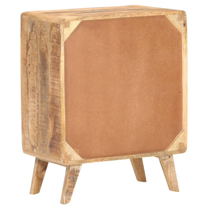 Credenza 60x35x75 cm in Legno Massello di Mango Grezzo