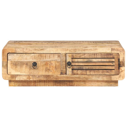 Tavolino da Salotto 90x60x29 cm in Legno di Mango Grezzo