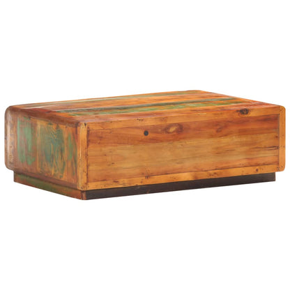 Tavolino da Salotto 90x60x29 cm in Legno Massello di Recupero