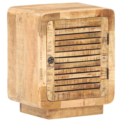 Comodino 40x30x50 cm in Legno Massello di Mango Grezzo