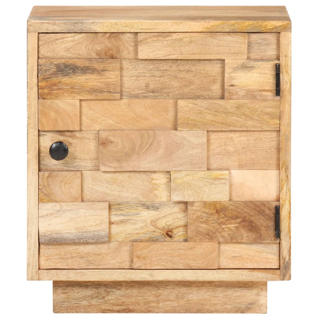 Comodino 40x30x45 cm in Legno Massello di Mango