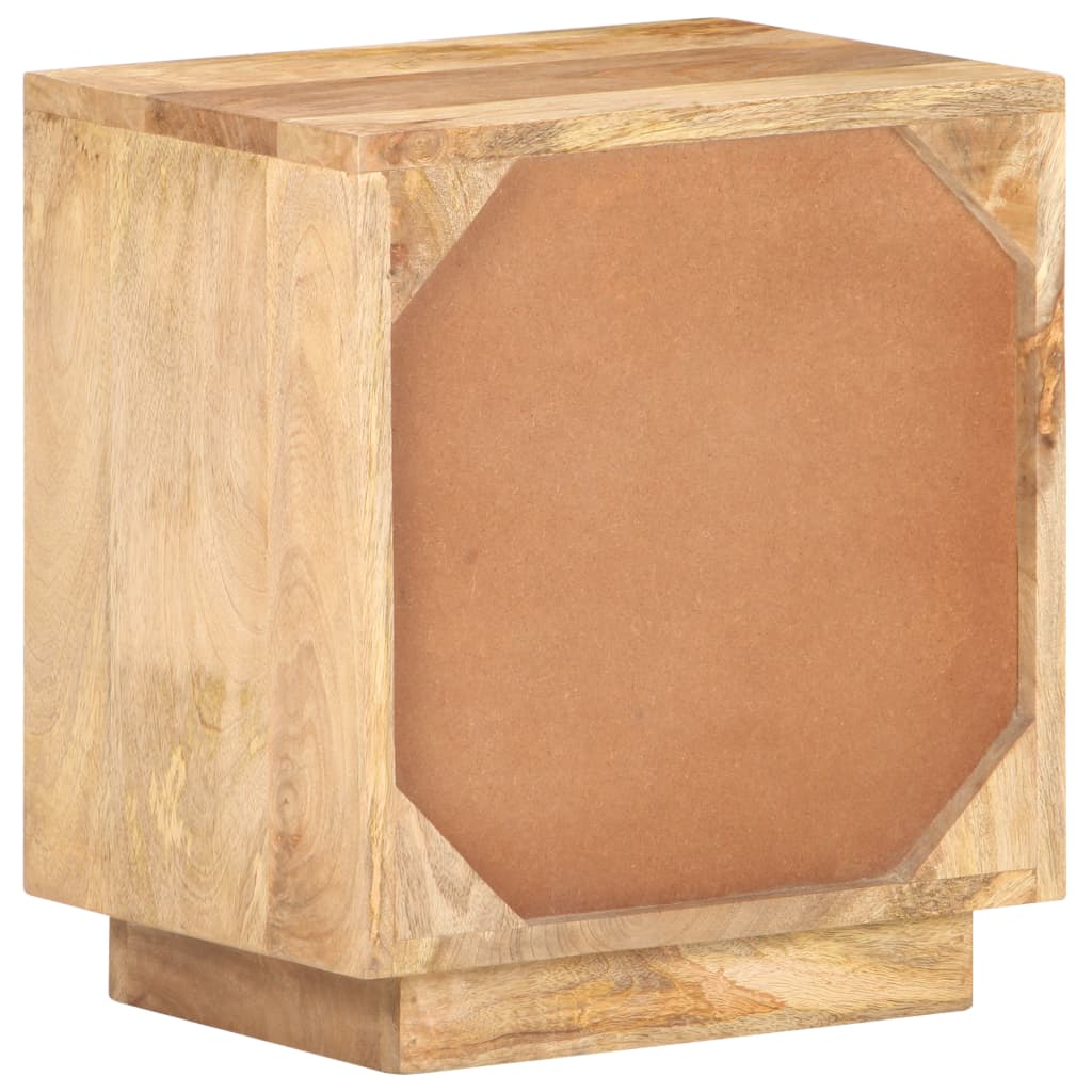 Comodino 40x30x45 cm in Legno Massello di Mango