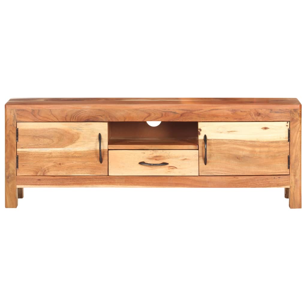 Mobile Porta TV 116x30x40 cm in Legno Massello di Acacia