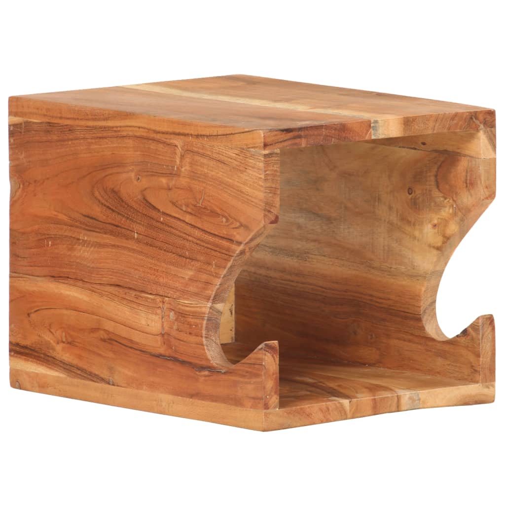 Supporto Bicicletta da Parete 35x25x25 cm in Legno di Acacia