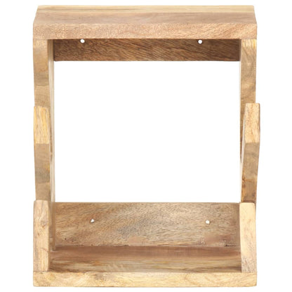 Supporto Skateboard da Parete 25x20x30 cm in Legno di Mango
