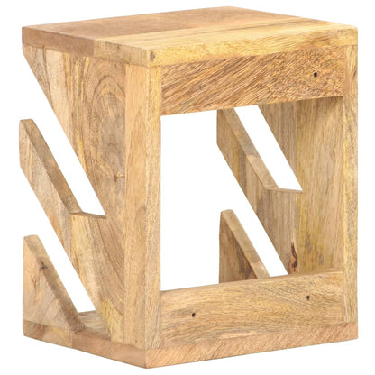 Supporto Skateboard da Parete 25x20x30 cm in Legno di Mango