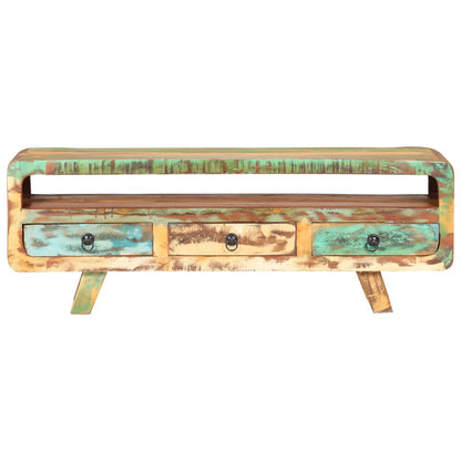 Mobile Porta TV 117x30x41 cm in Legno Massello di Recupero