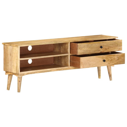 Mobile Porta TV 140x30x50 cm in Legno Massello di Mango