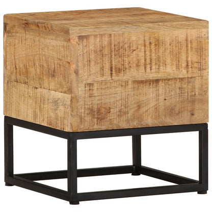 Tavolino 30x30x33 cm in Legno di Mango Grezzo