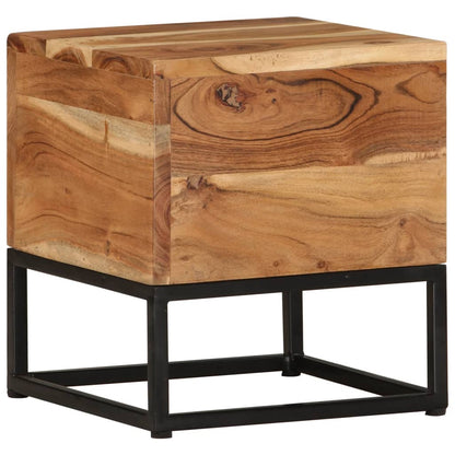 Tavolino 30x30x33 cm in Legno Massello di Acacia