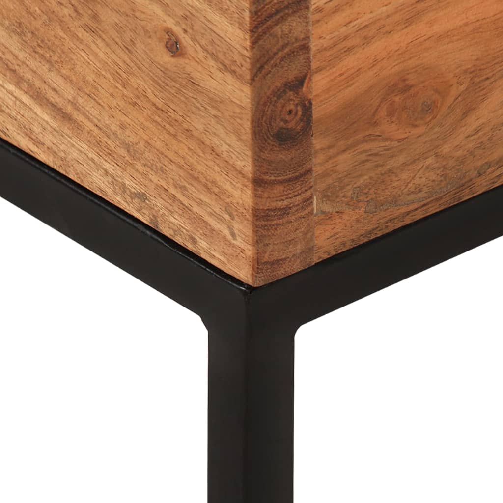 Tavolino 30x30x33 cm in Legno Massello di Acacia