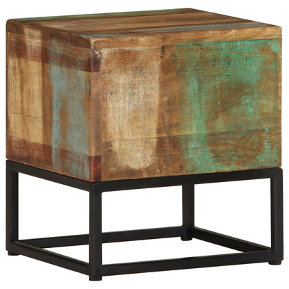 Tavolino 30x30x33 cm in Legno Massello di Recupero