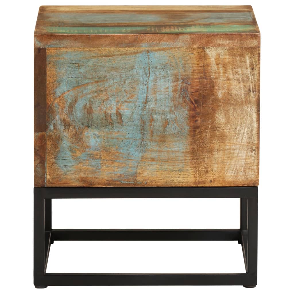 Tavolino 30x30x33 cm in Legno Massello di Recupero
