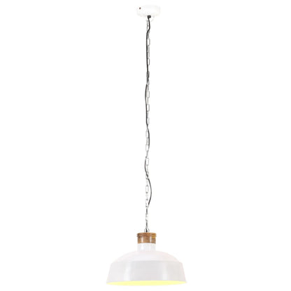 Lampada a Sospensione Industriale 42 cm Bianca E27