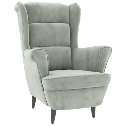 poltrona Grigio chiaro Velluto