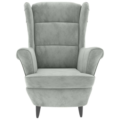 poltrona Grigio chiaro Velluto